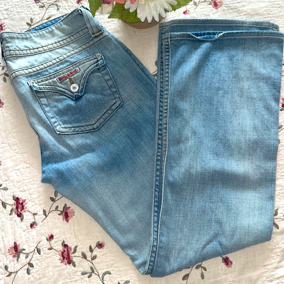 HUDSON🇬🇧Signature Petite BOOTCUT JEANS Lightwash Size 30 WP170DAP - Picture 3 of 13